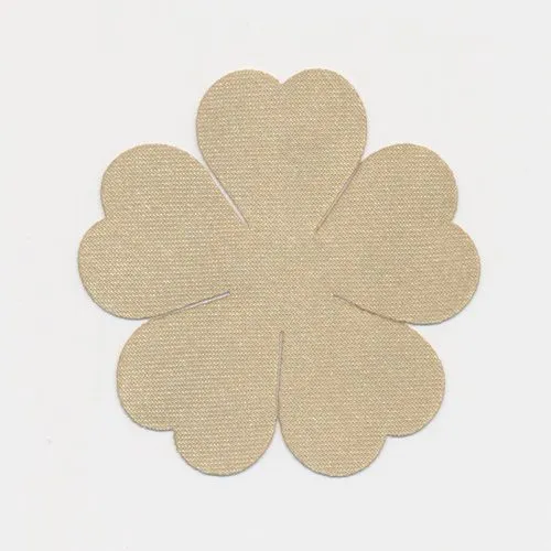 Cut Flower - Five Petals (Satin) #162 Cream Khaki