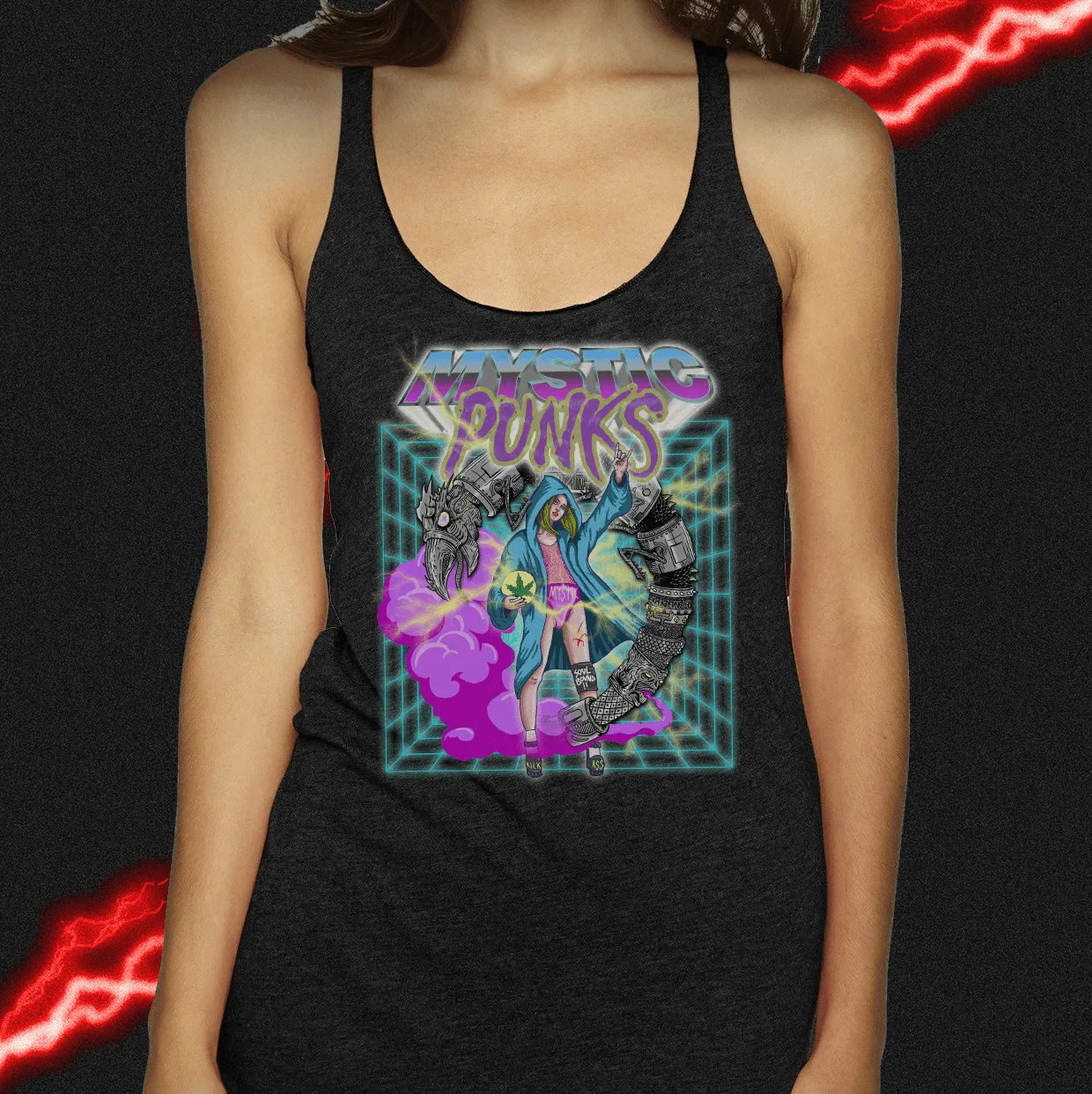 Cyber Smoke 2000 - Mystic Punks T-shirt