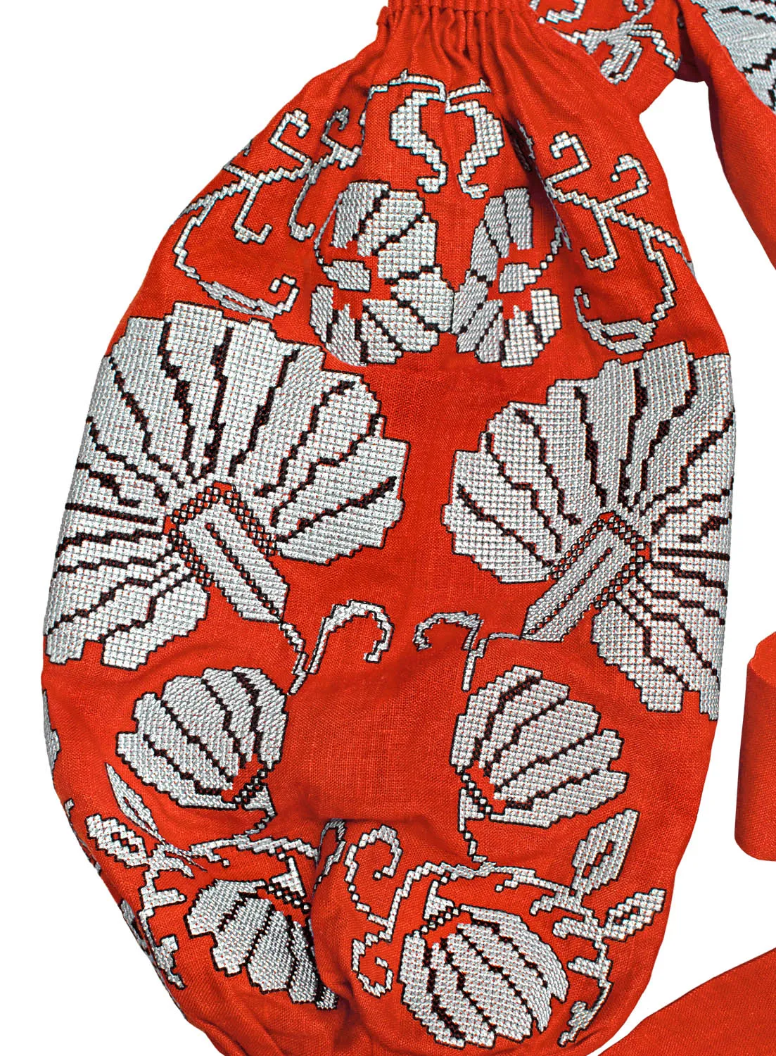 Dark orange Boho style Kaftan