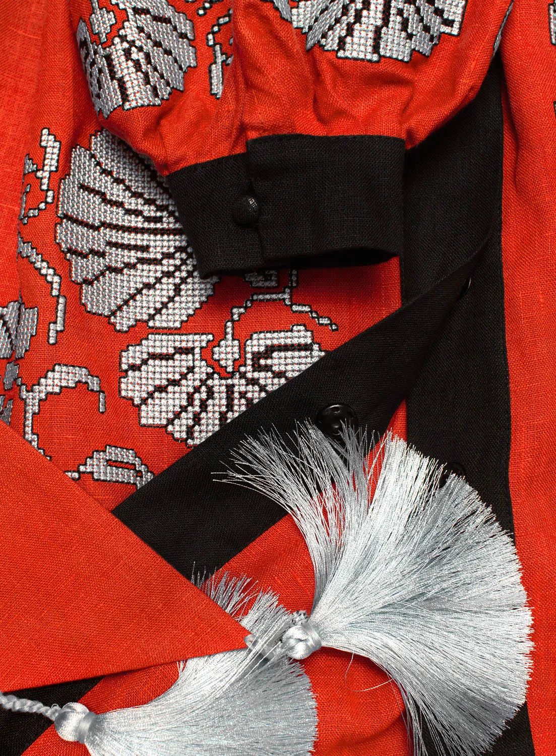 Dark orange Boho style Kaftan