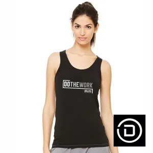 DelMoSports Women's Racerback Singlet -Black- Do The Work