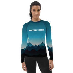 Determined Blue Mountains- Women's Performance Long Sleeve