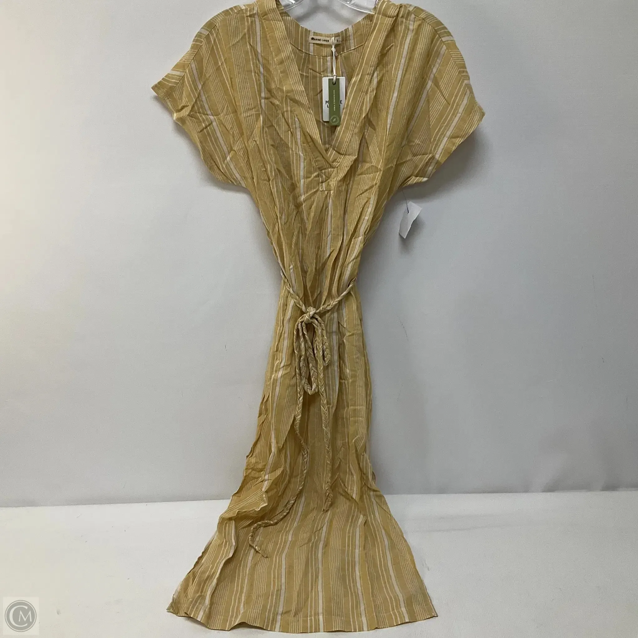 Dress Casual Midi By Marine Layer In Striped Pattern, Size: S