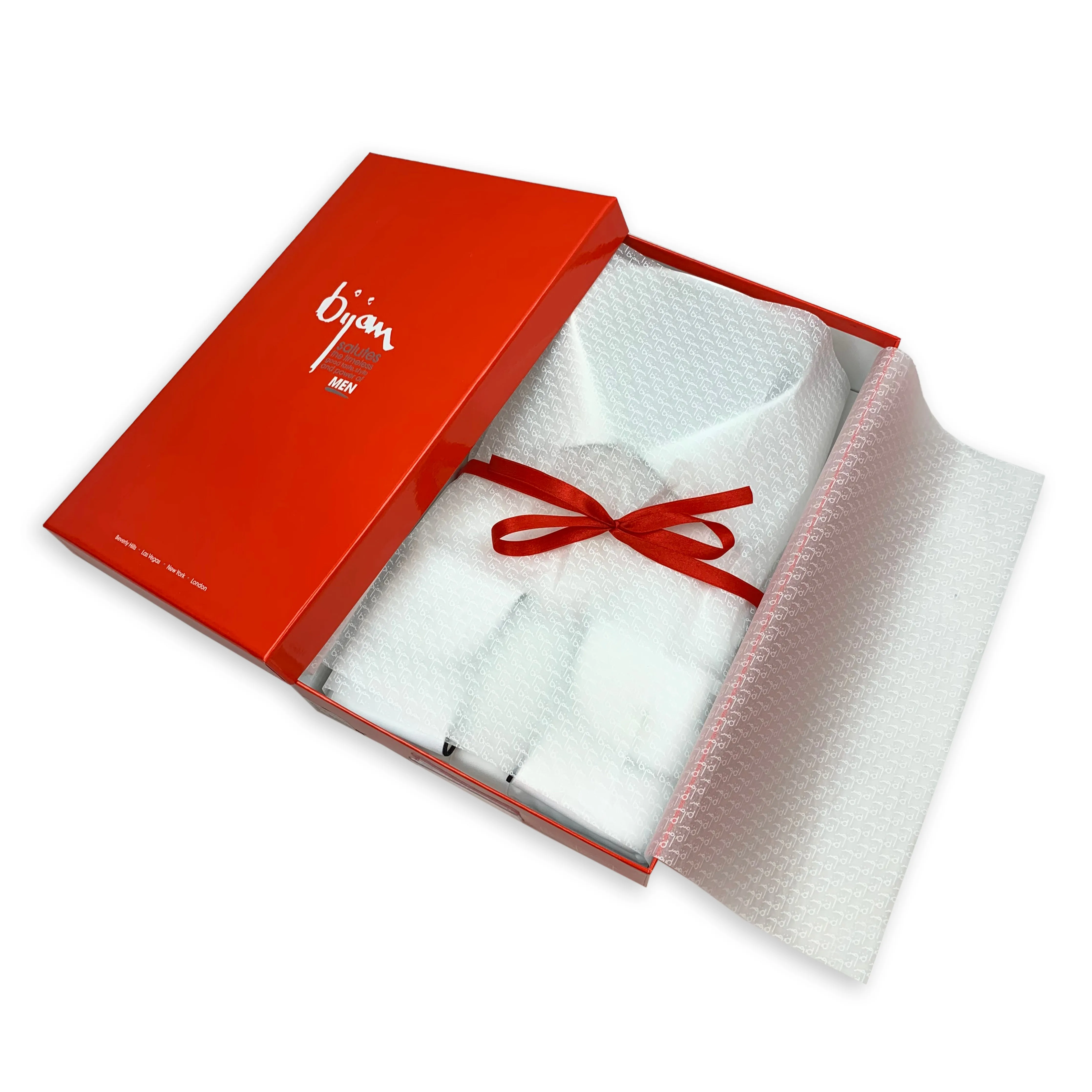 Dress Shirt with Navy Piping Detail