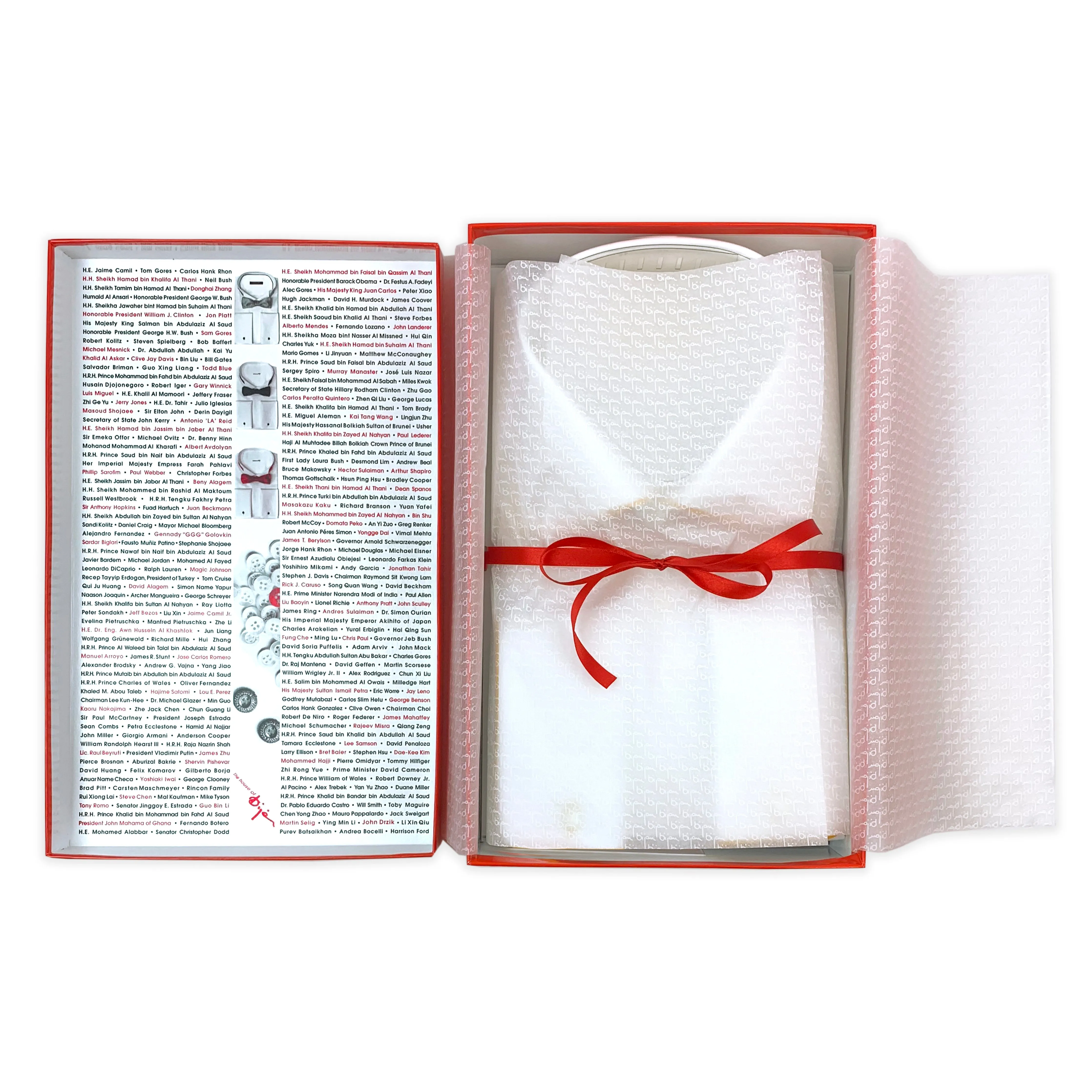 Dress Shirt with Navy Piping Detail