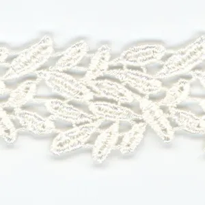 Embroidered Chemical Lace #01 White