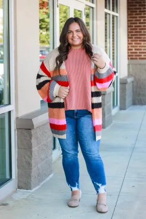 Fall Feels Striped Cardigan