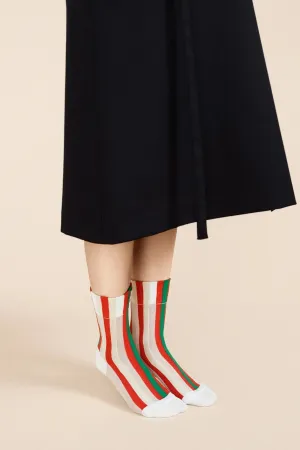 Festival Stripe Sheer Crew