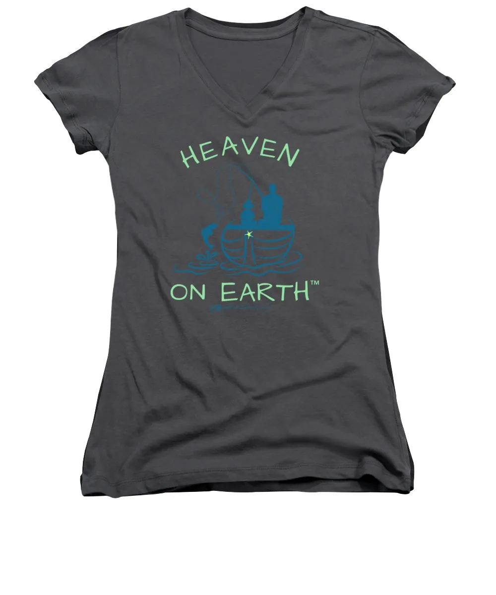 Fishing Heaven On Earth - Women's V-Neck