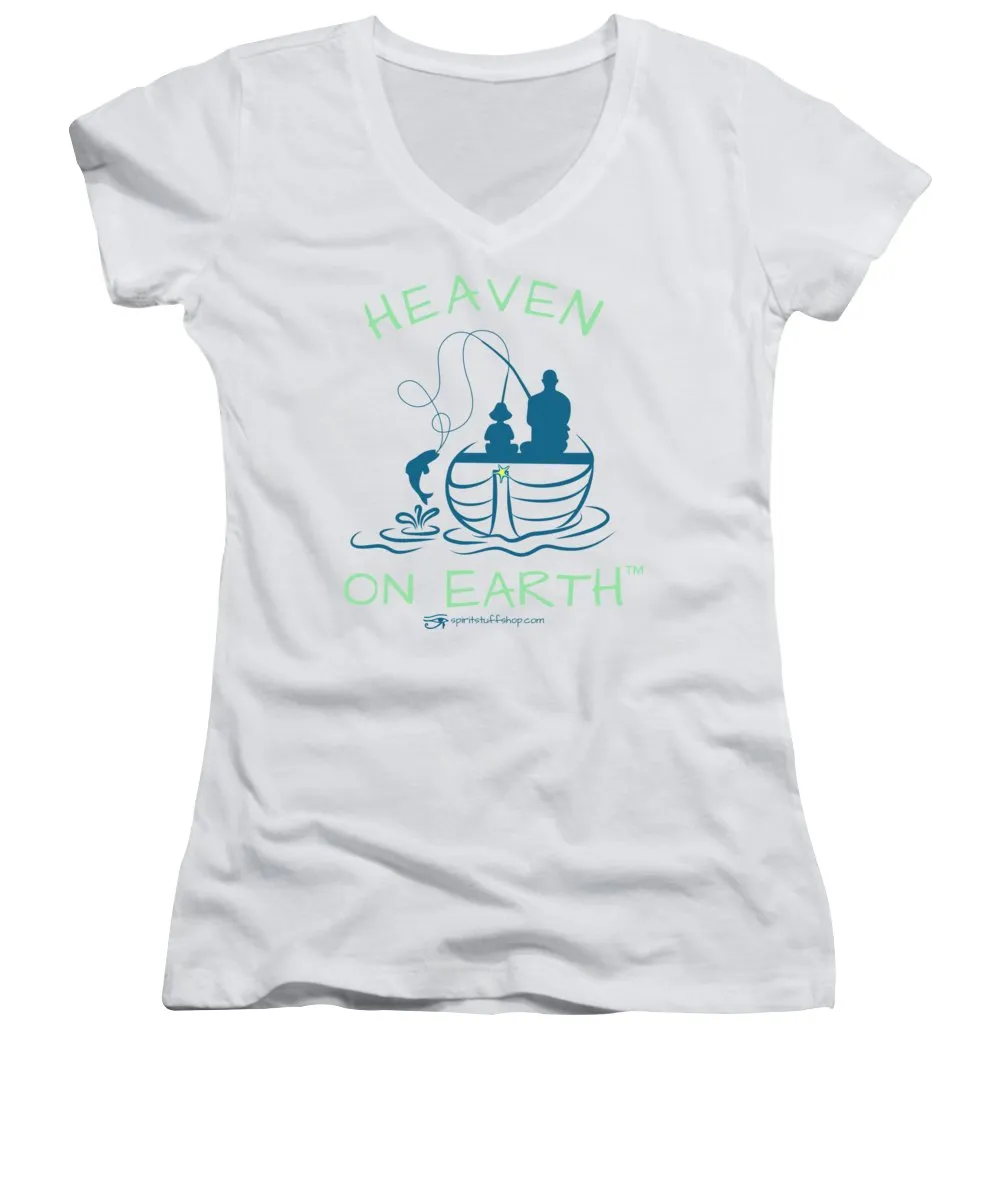 Fishing Heaven On Earth - Women's V-Neck