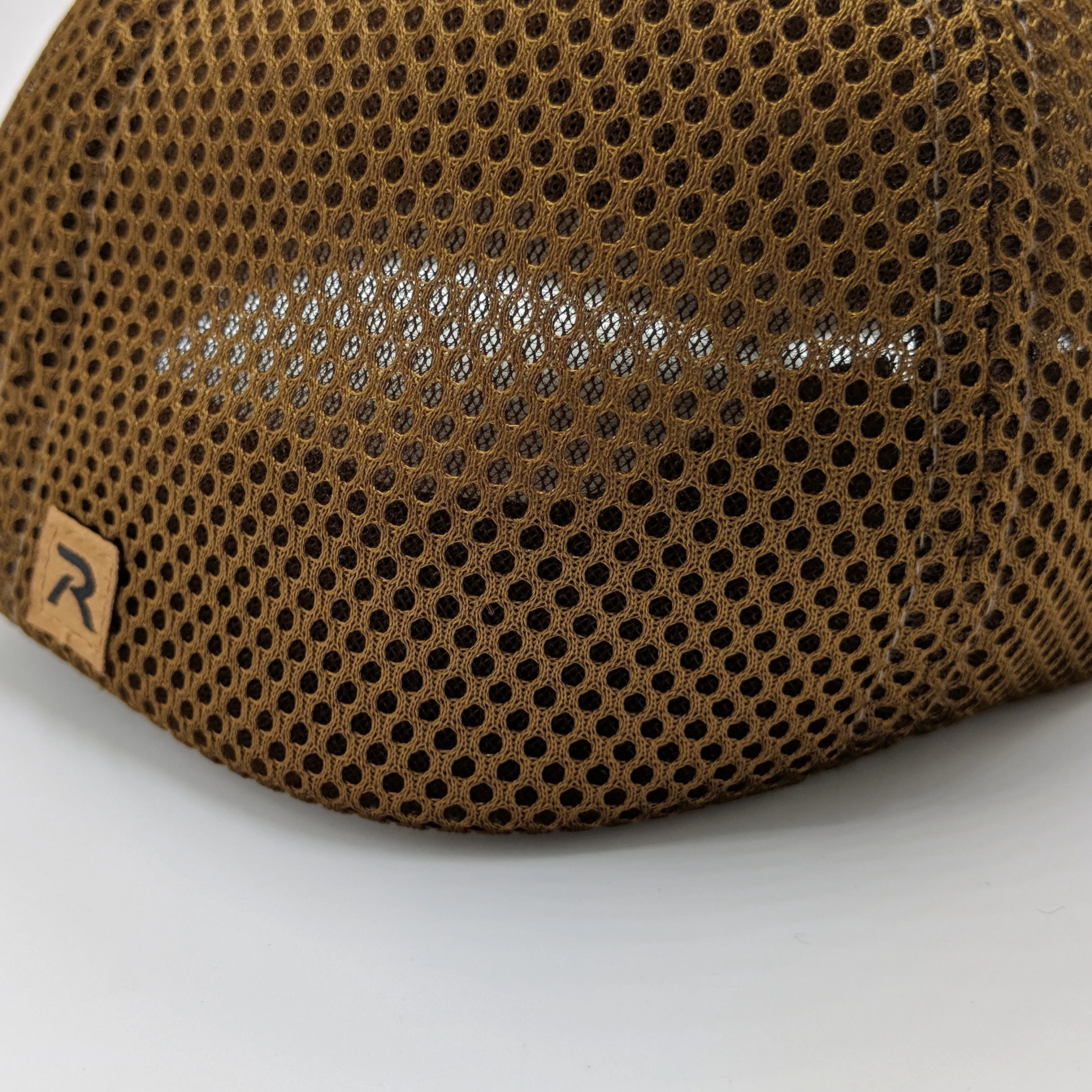 Fitted Camo w/Brown Brim Trucker Hat