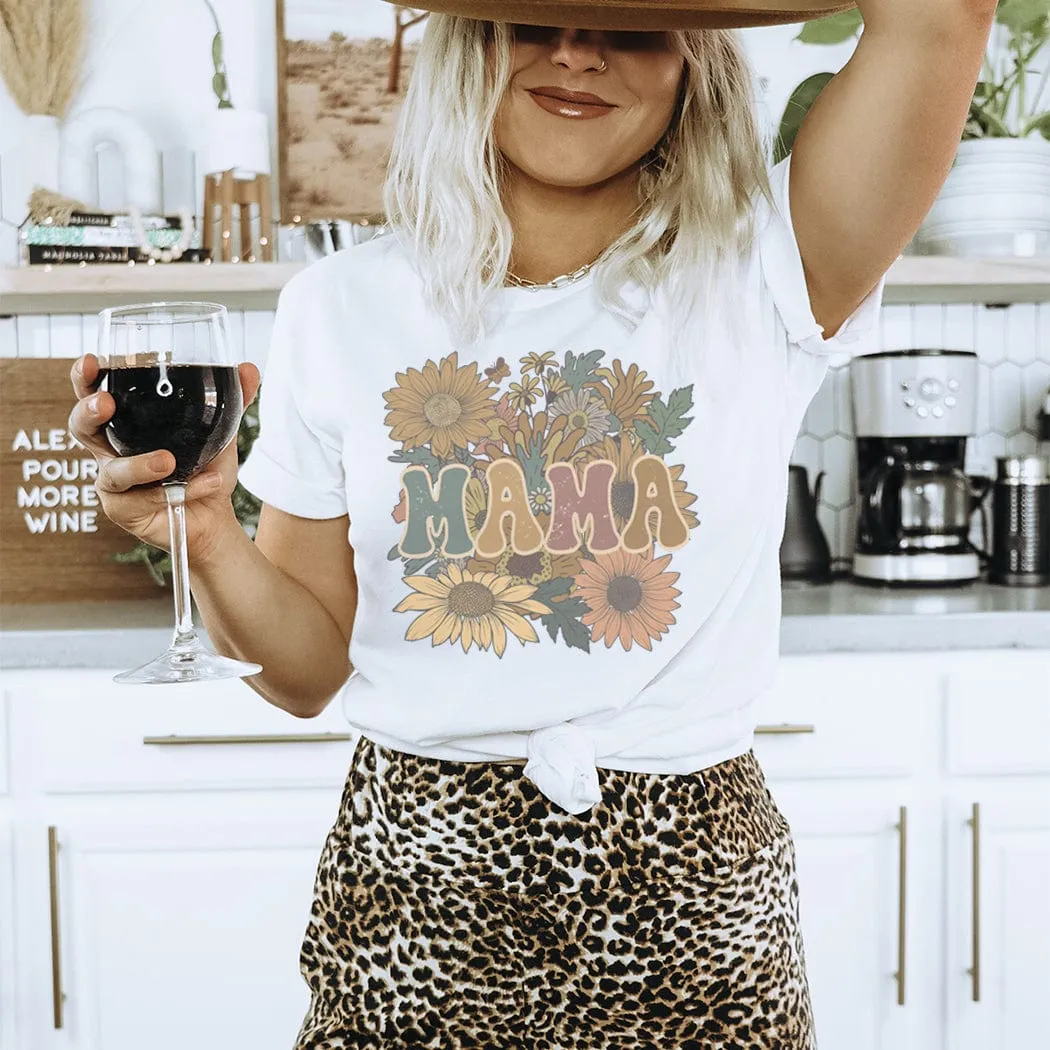 Floral Mama Graphic T-Shirt - ML153