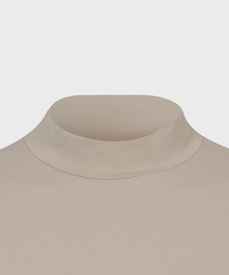 FORDI Color-Blocking Base Layer T-Shirt - Beige/Ivory