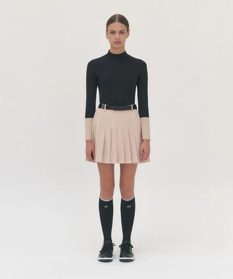 FORDI Color-Blocking Base Layer T-Shirt - Black/Beige