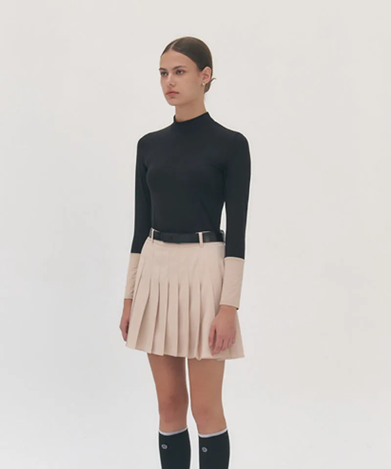 FORDI Color-Blocking Base Layer T-Shirt - Black/Beige