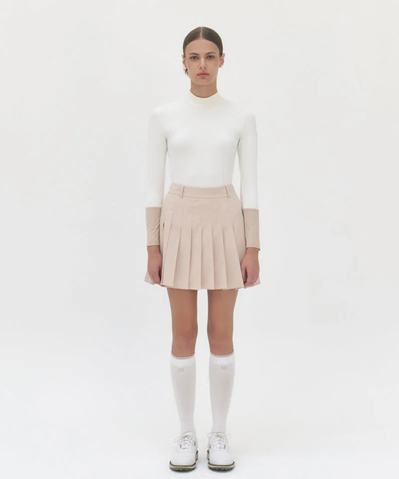 FORDI Color-Blocking Base Layer T-Shirt - Ivory/Beige