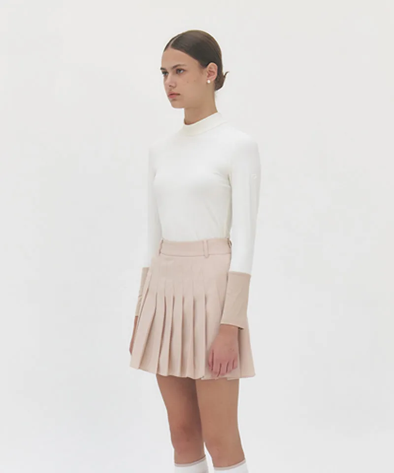 FORDI Color-Blocking Base Layer T-Shirt - Ivory/Beige