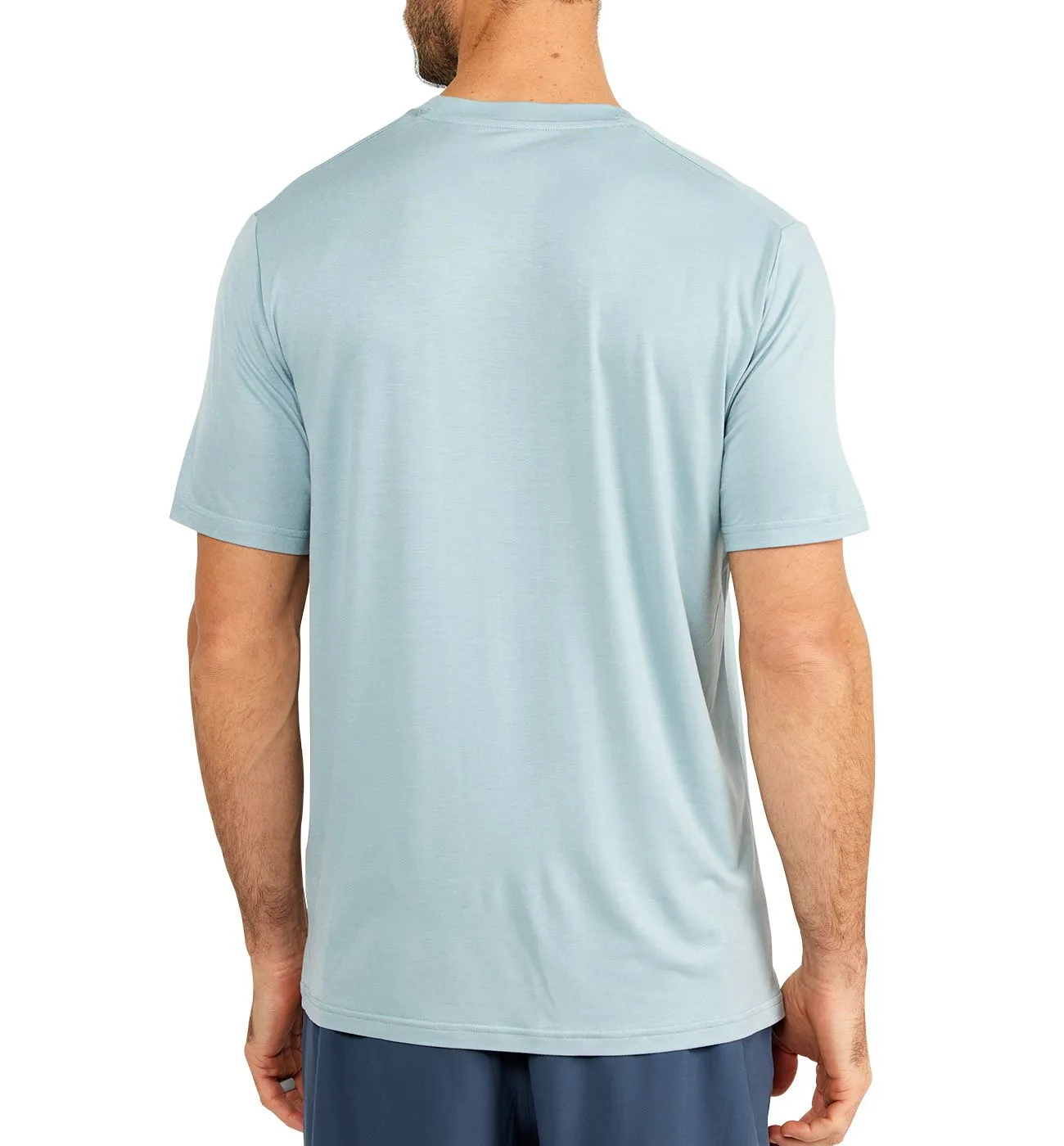 FREE FLY MENS BAMBOO MOTION TEE - OCEAN MIST