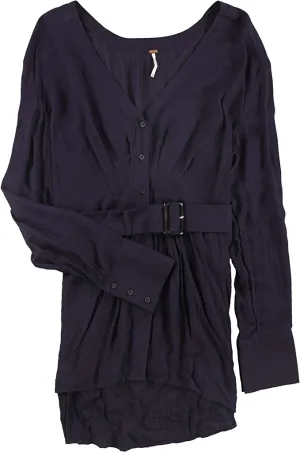 Free People Back in The Spotlight Shirt Dark Purple