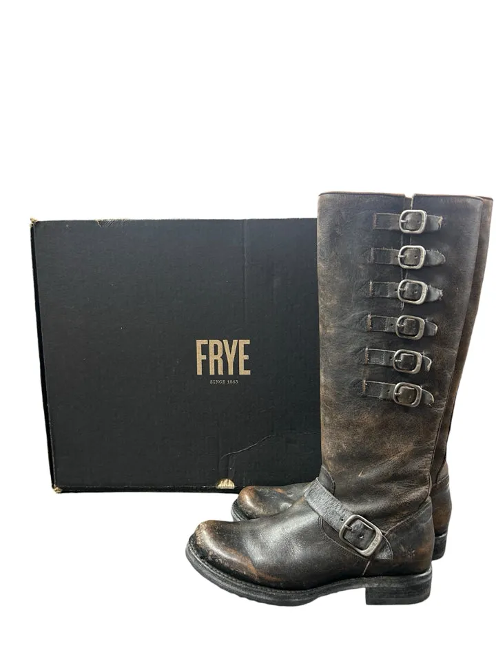 Frye Veronica Belted Tall Boot Women's Size 8