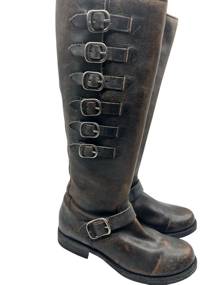 Frye Veronica Belted Tall Boot Women's Size 8