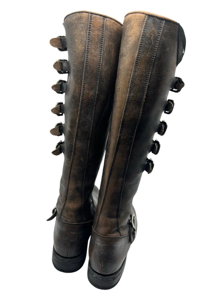 Frye Veronica Belted Tall Boot Women's Size 8