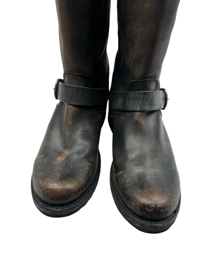 Frye Veronica Belted Tall Boot Women's Size 8