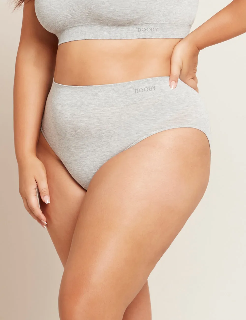 Full Brief - Light Grey Marl