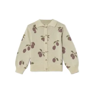 Garbo & Friends Prune Beige Knitted Cardigan