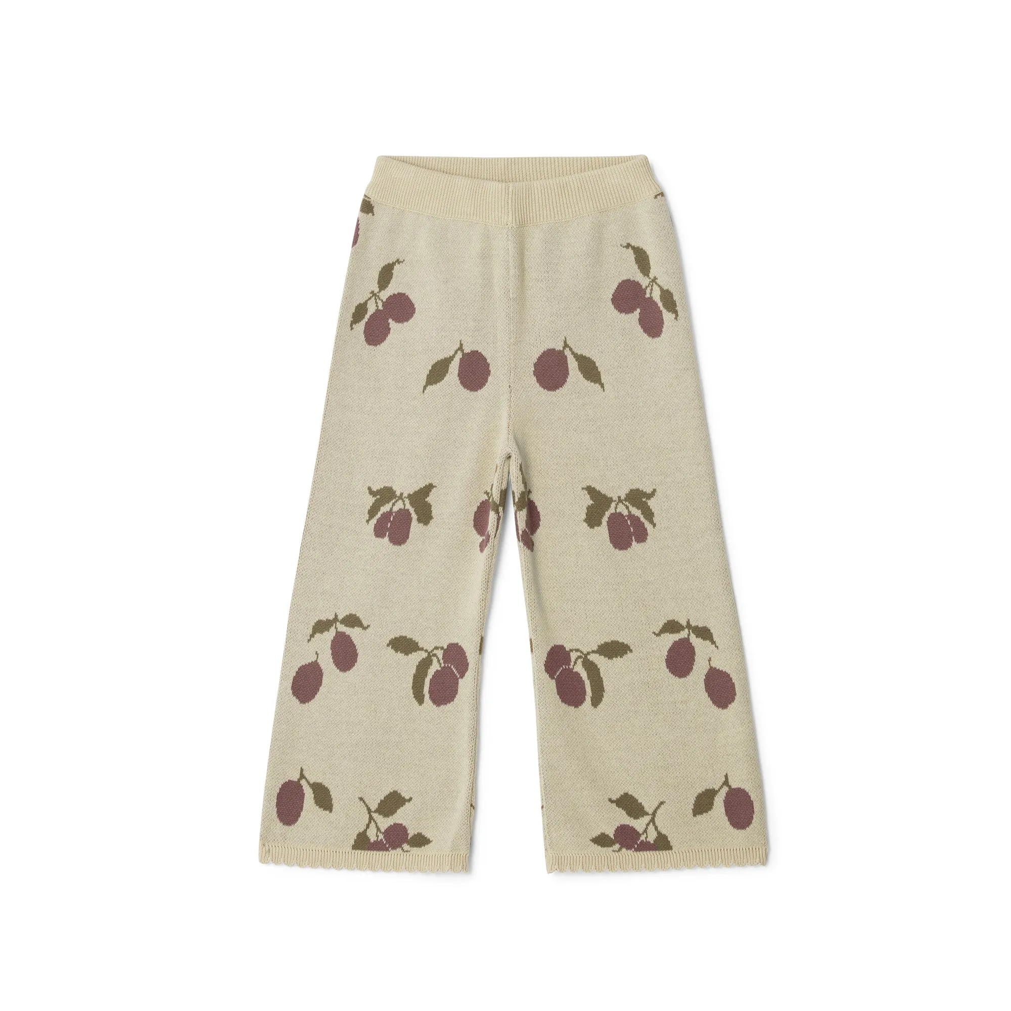 Garbo & Friends Prune Beige Knitted Trousers