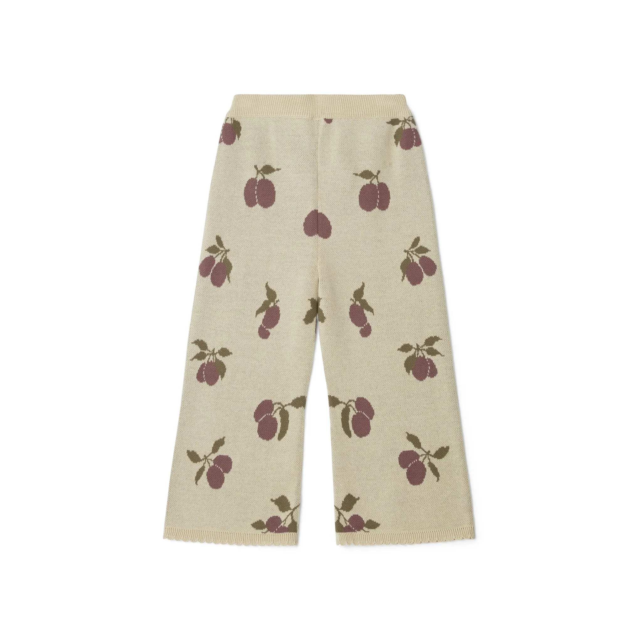 Garbo & Friends Prune Beige Knitted Trousers