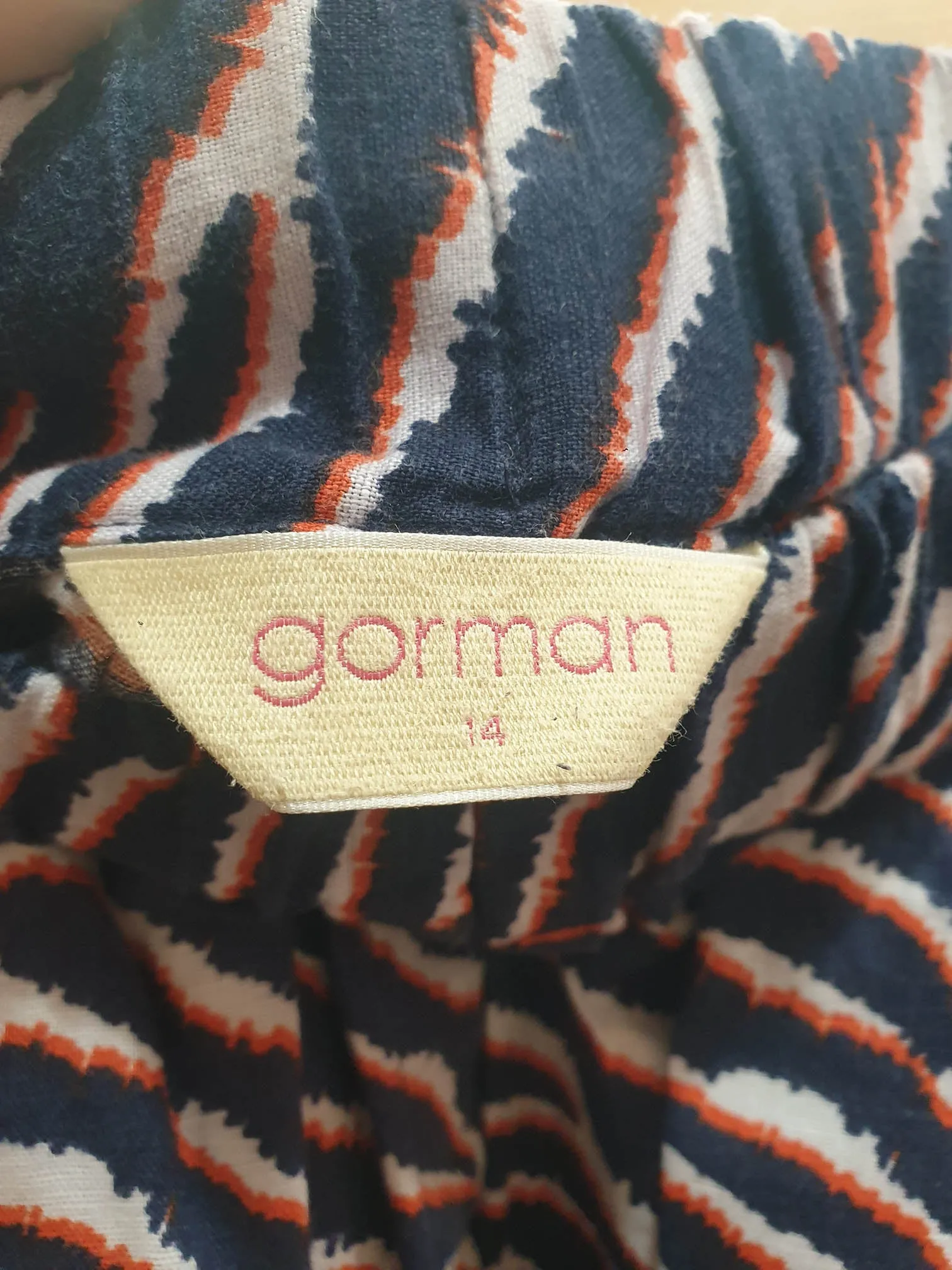 Gorman unique print skirt size 14