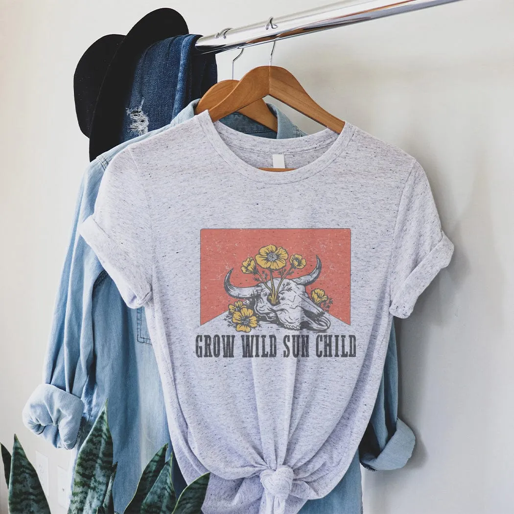 Grow Wild Sun Child Graphic T-Shirt - WE194