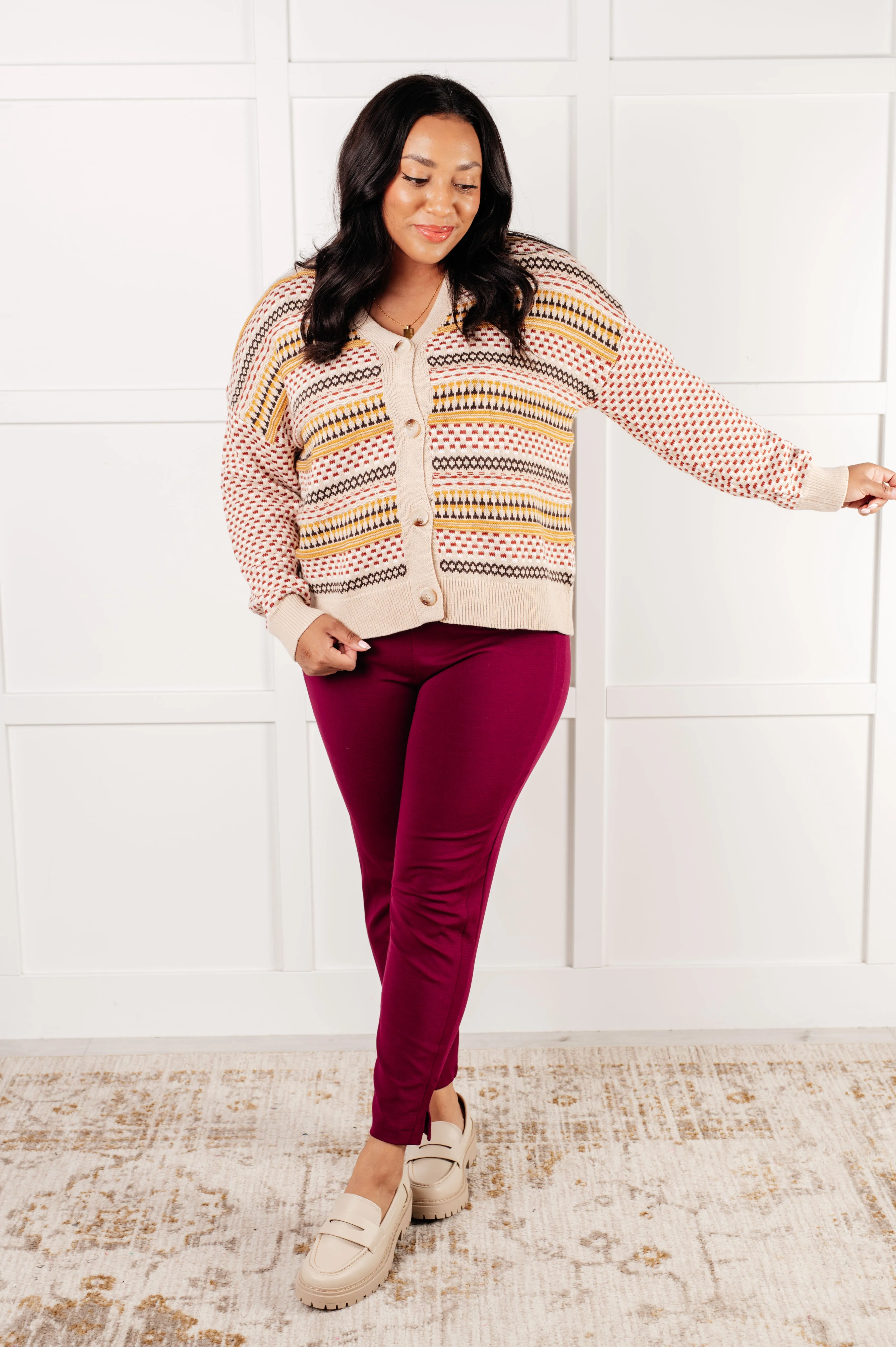 Hazel Blues® |  Effortless Elements Striped Cardigan