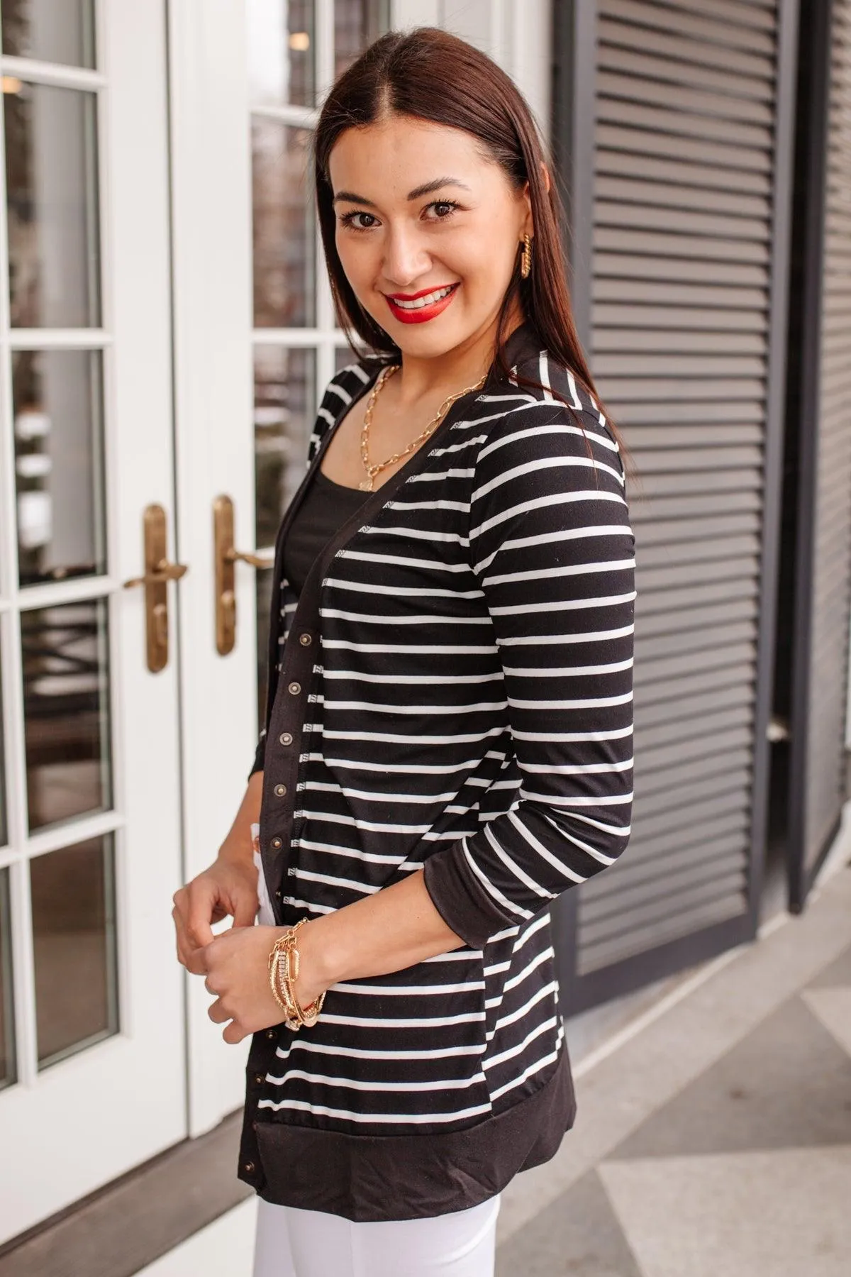 Hazel Blues® | Have You Heard Cardigan in Black