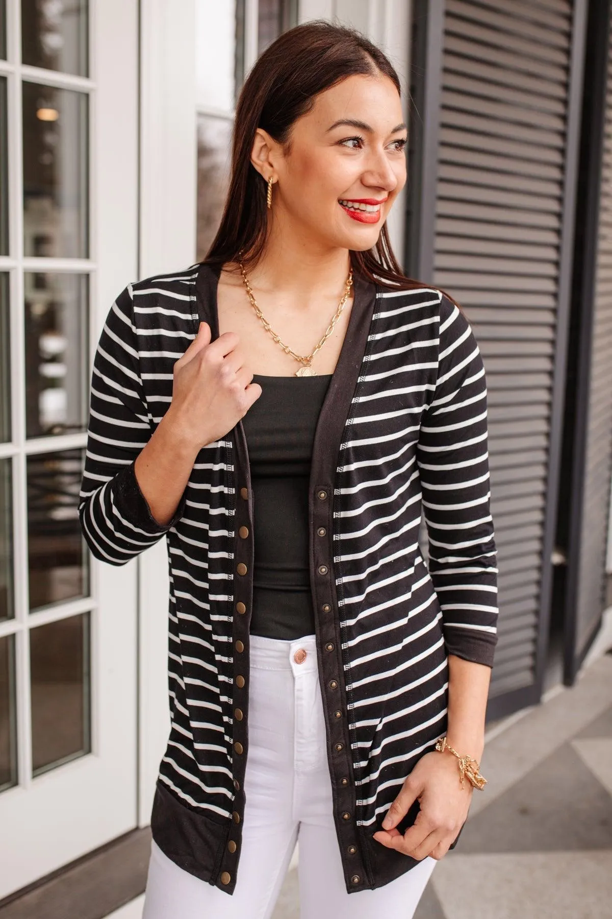 Hazel Blues® | Have You Heard Cardigan in Black
