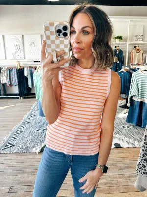 Hyde Park Striped Sweater Tank