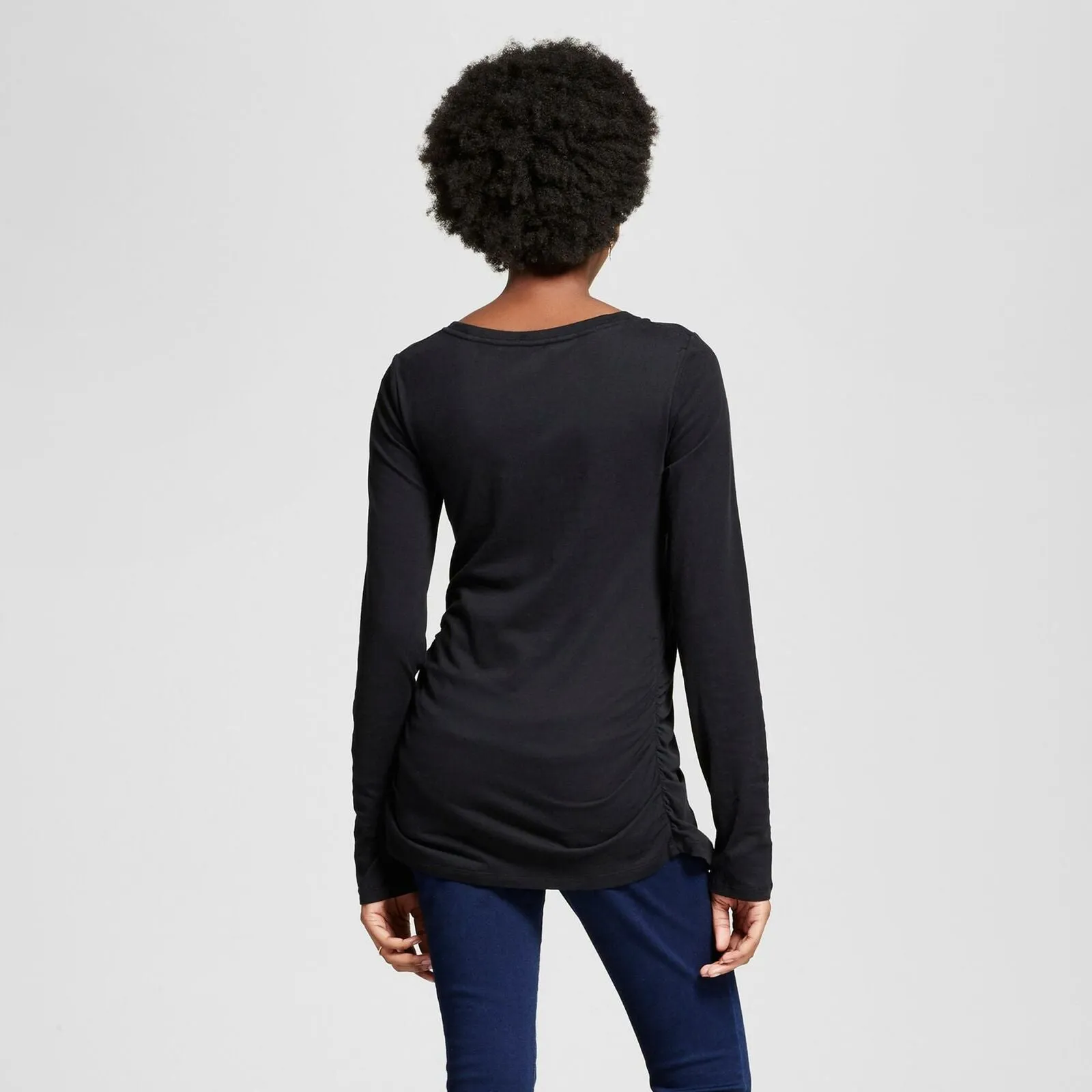 Isabel Maternity by Ingrid & Isabel Long Sleeve Shirred T-Shirt