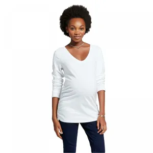 Isabel Maternity by Ingrid & Isabel Long Sleeve Shirred T-Shirt