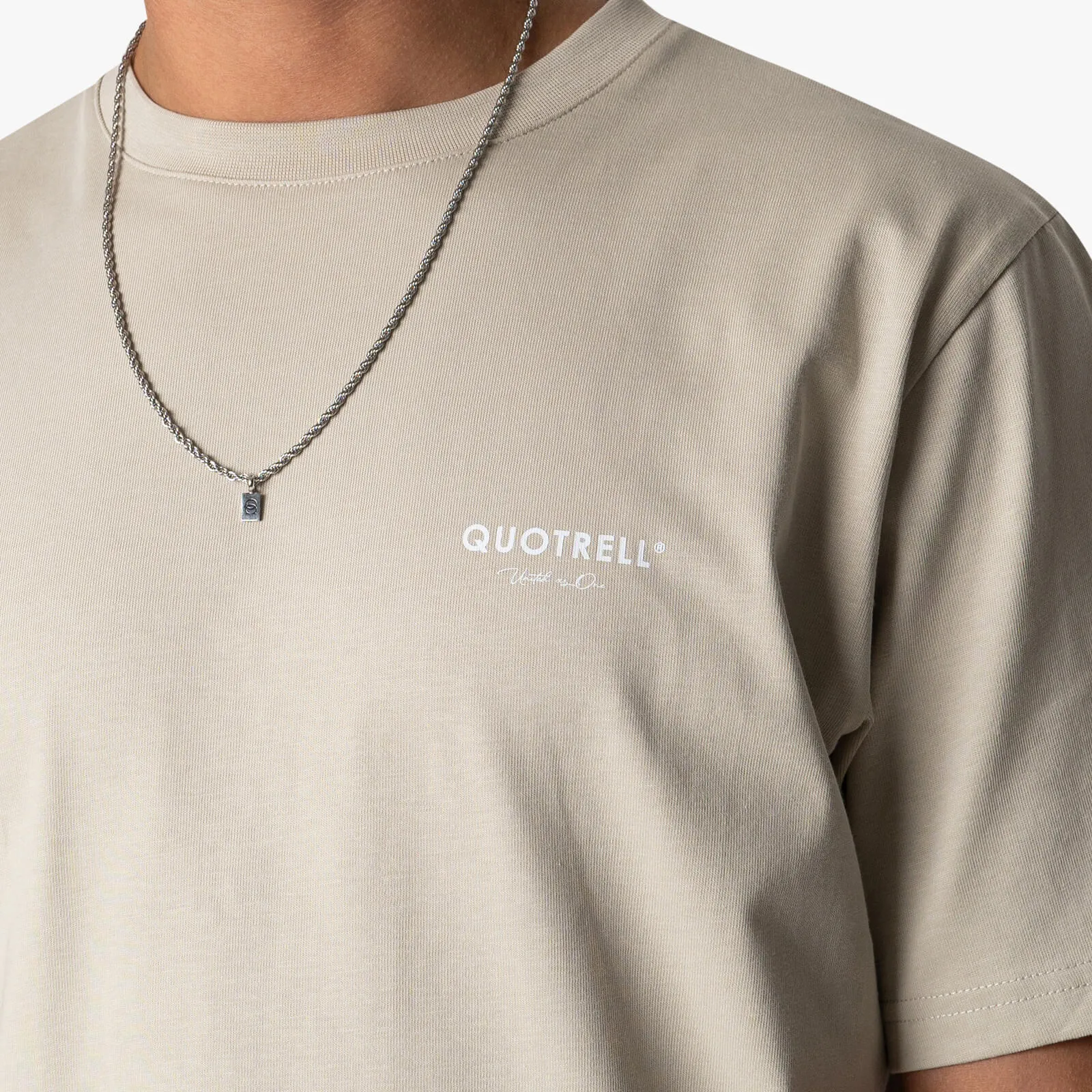 JAIPUR T-SHIRT | BEIGE/WHITE