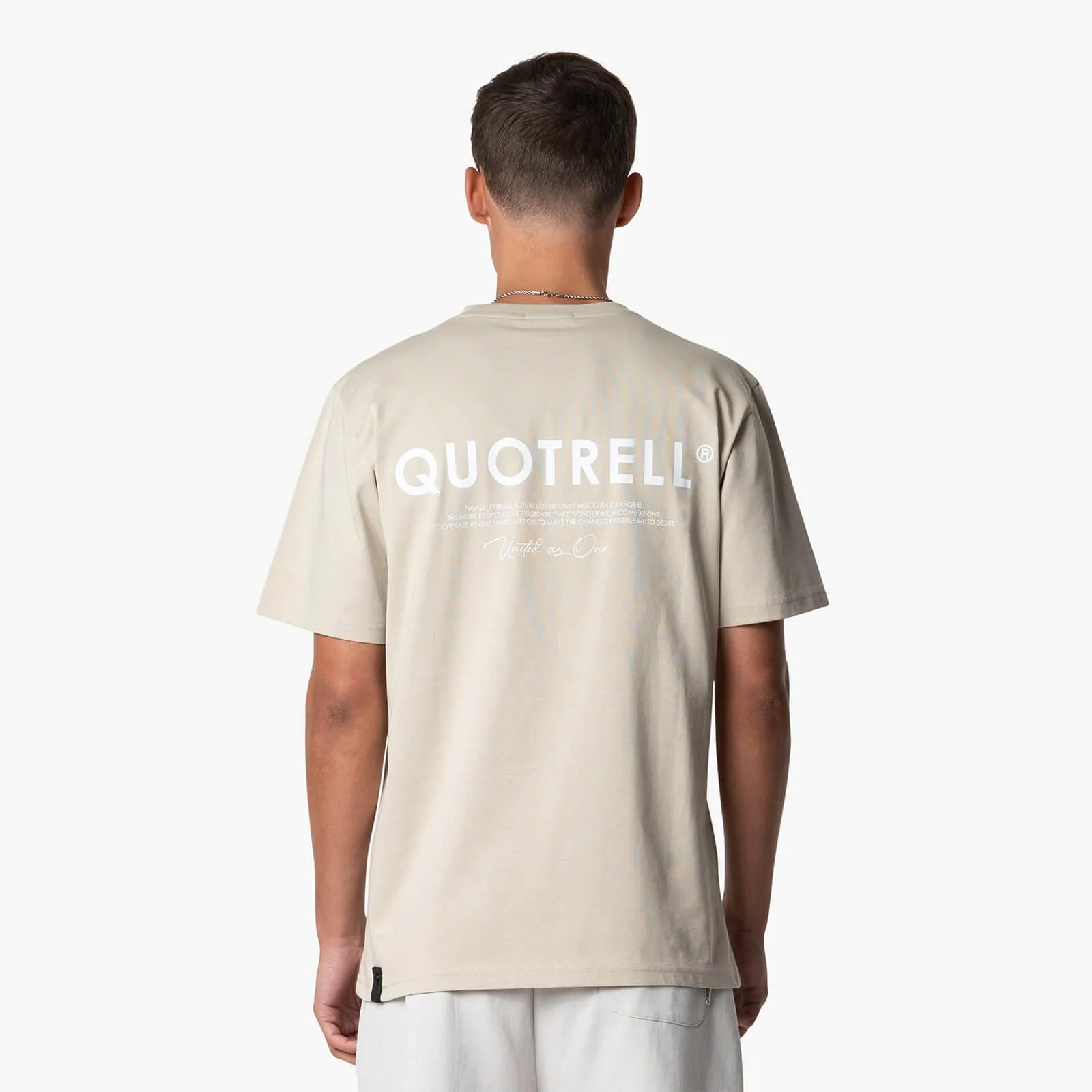 JAIPUR T-SHIRT | BEIGE/WHITE