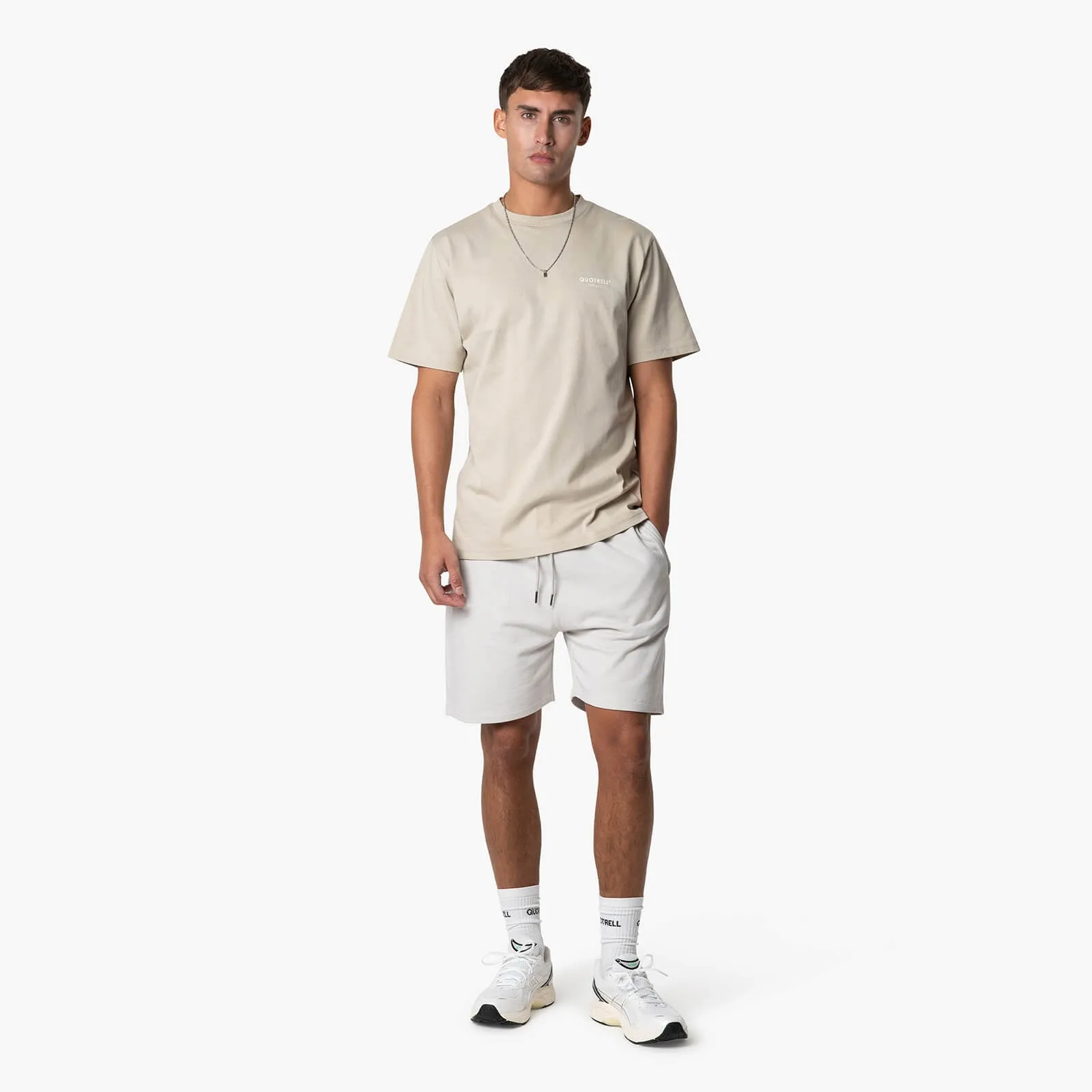 JAIPUR T-SHIRT | BEIGE/WHITE