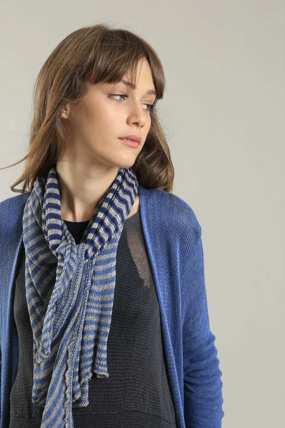 Jean Blue Long Bamboo Cardigan