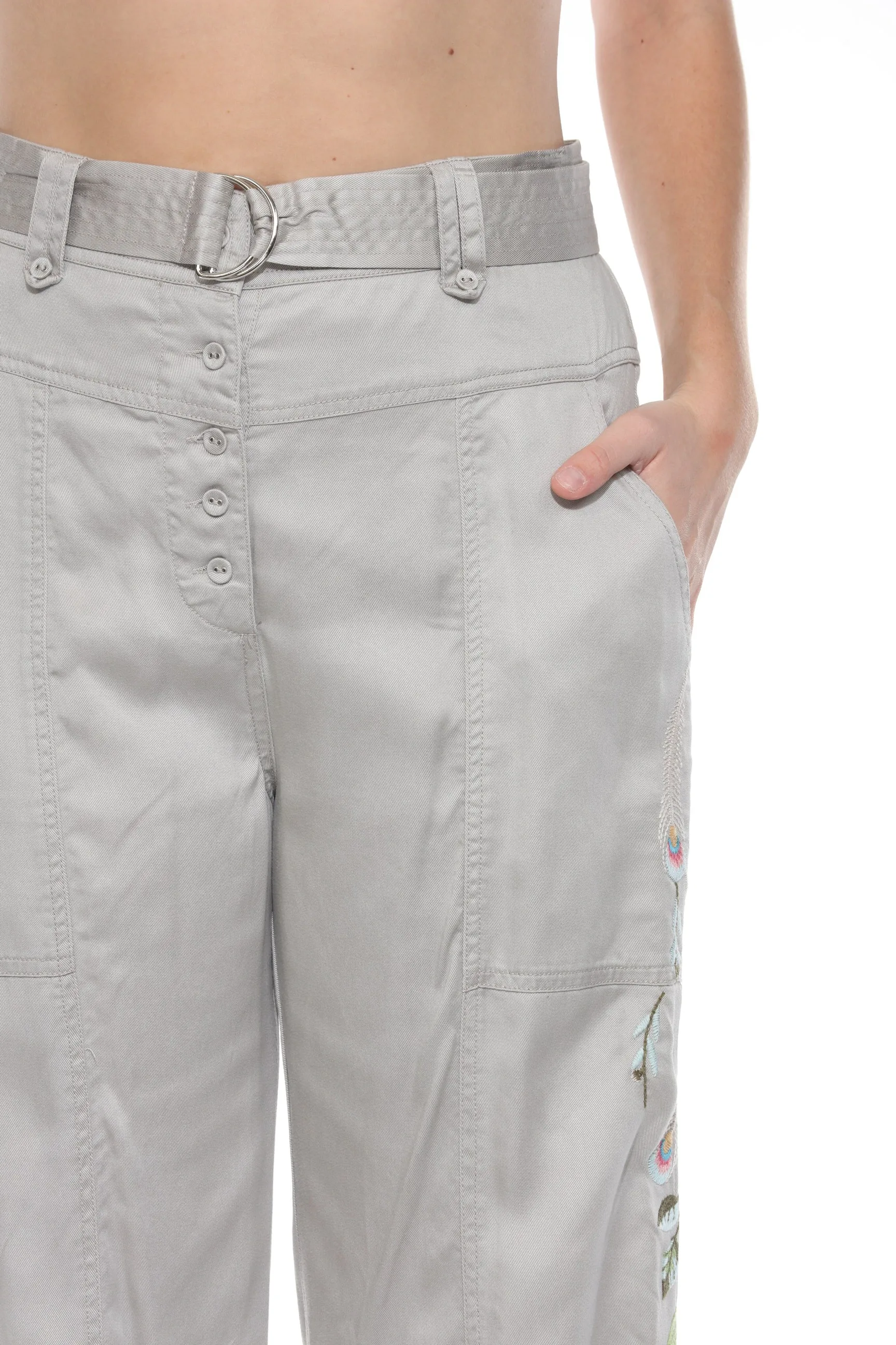 Johnny Was Workshop Emika Belted Wide Leg Pants W61124 *