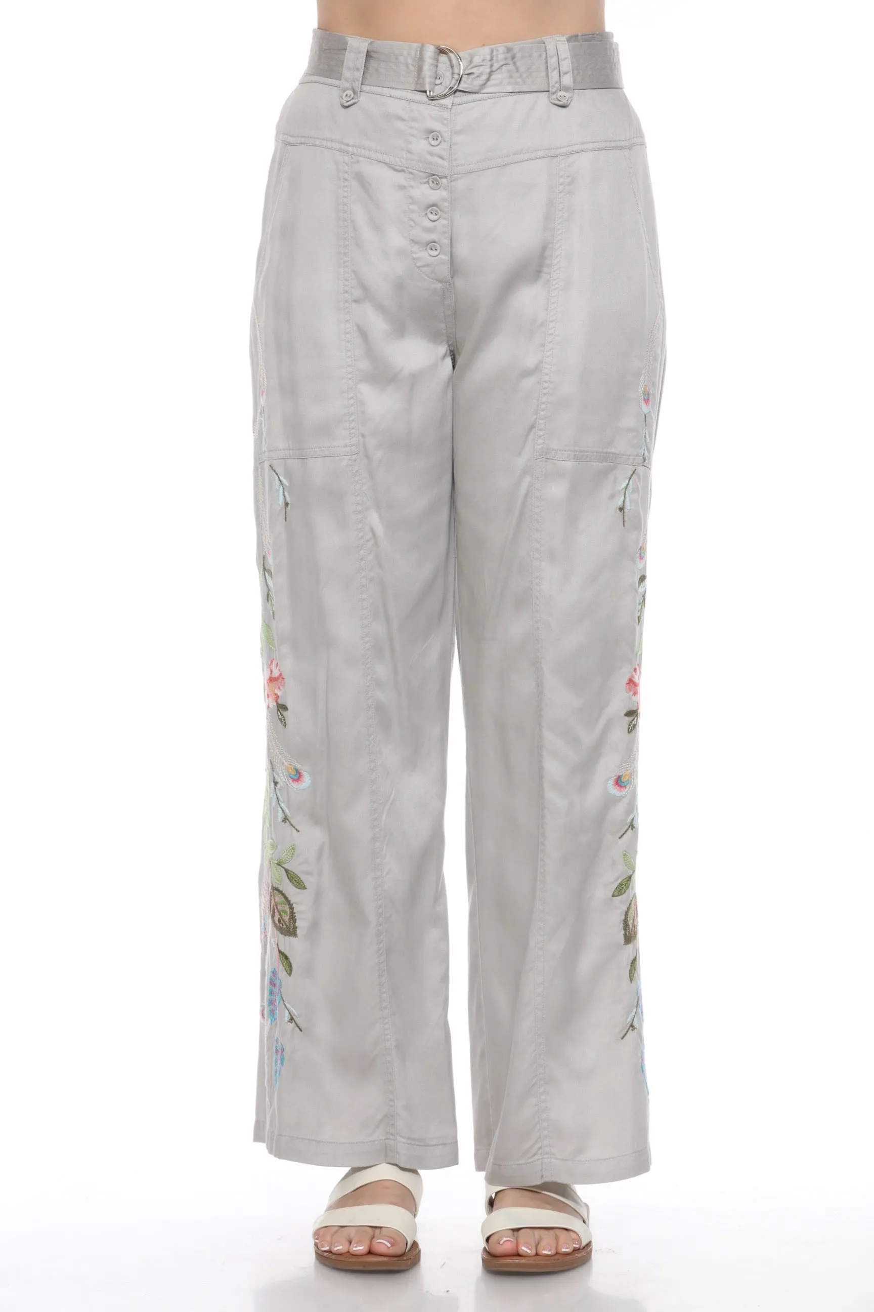 Johnny Was Workshop Emika Belted Wide Leg Pants W61124 *