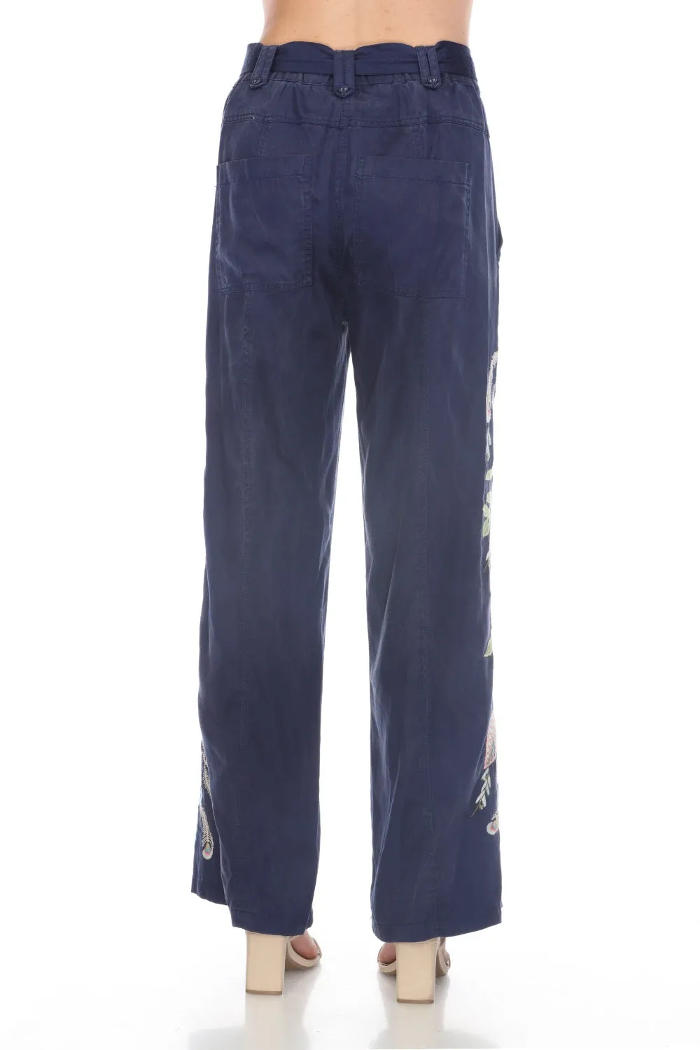 Johnny Was Workshop Emika Belted Wide Leg Pants W61124 *