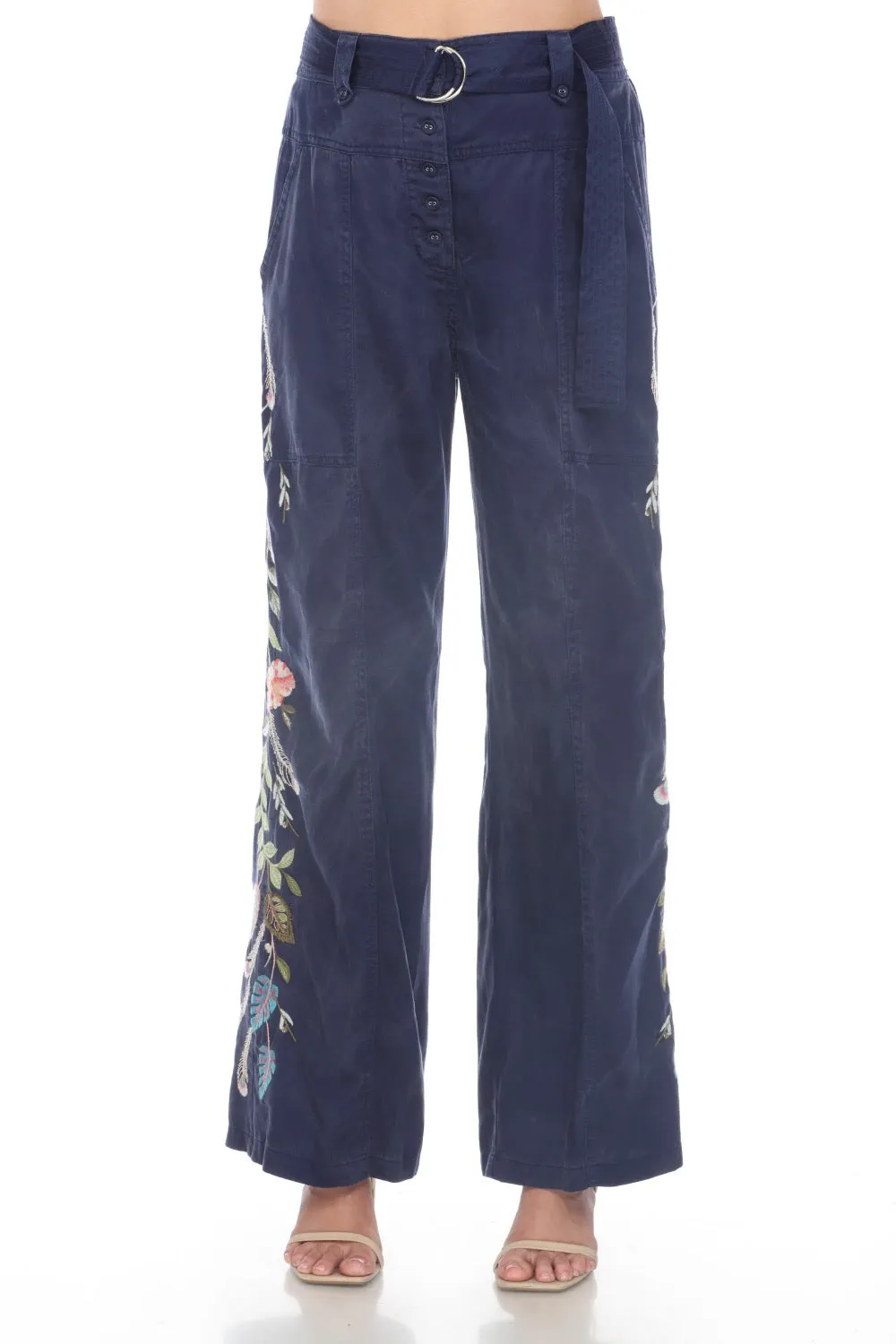 Johnny Was Workshop Emika Belted Wide Leg Pants W61124 *