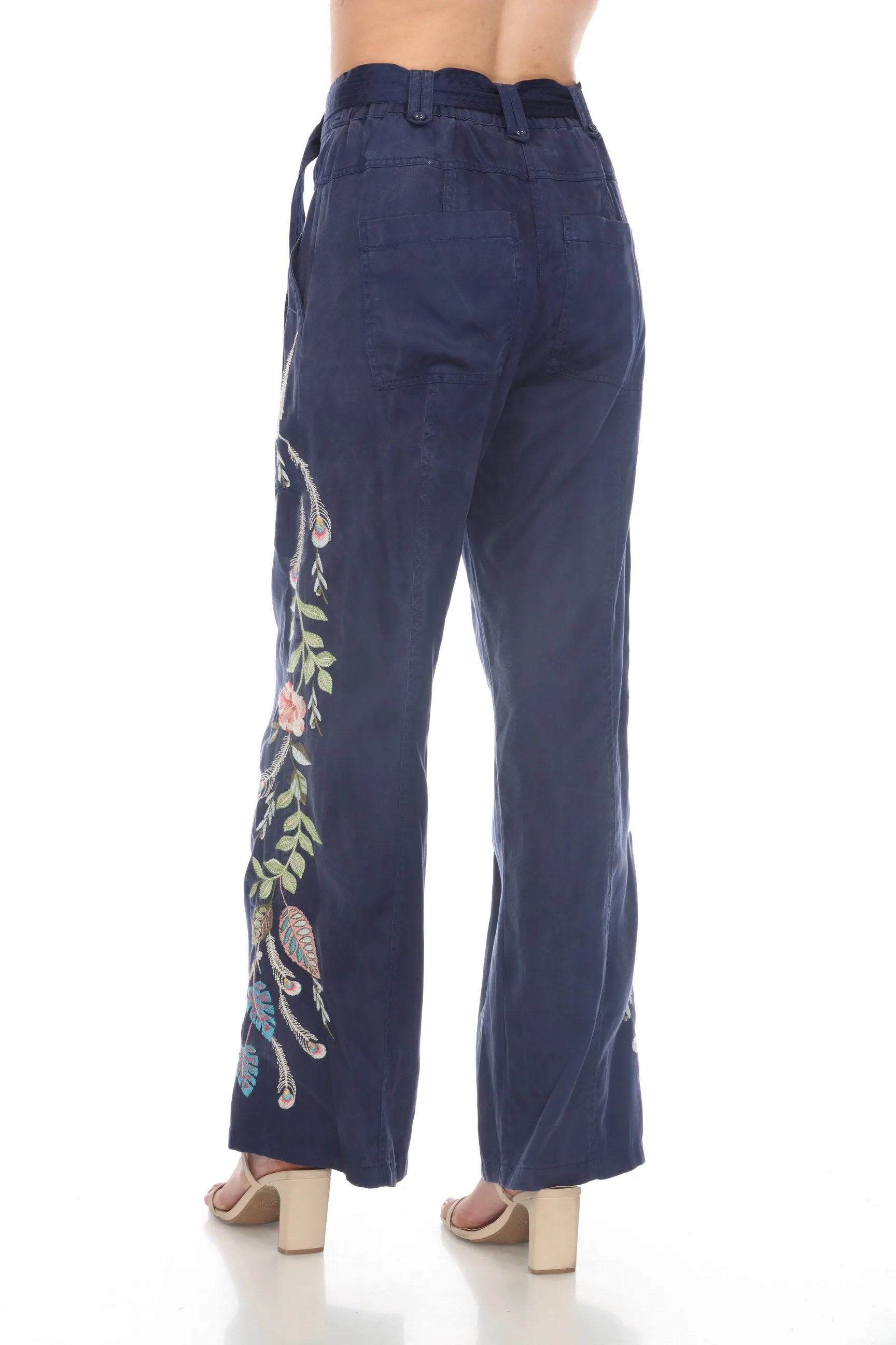 Johnny Was Workshop Emika Belted Wide Leg Pants W61124 *