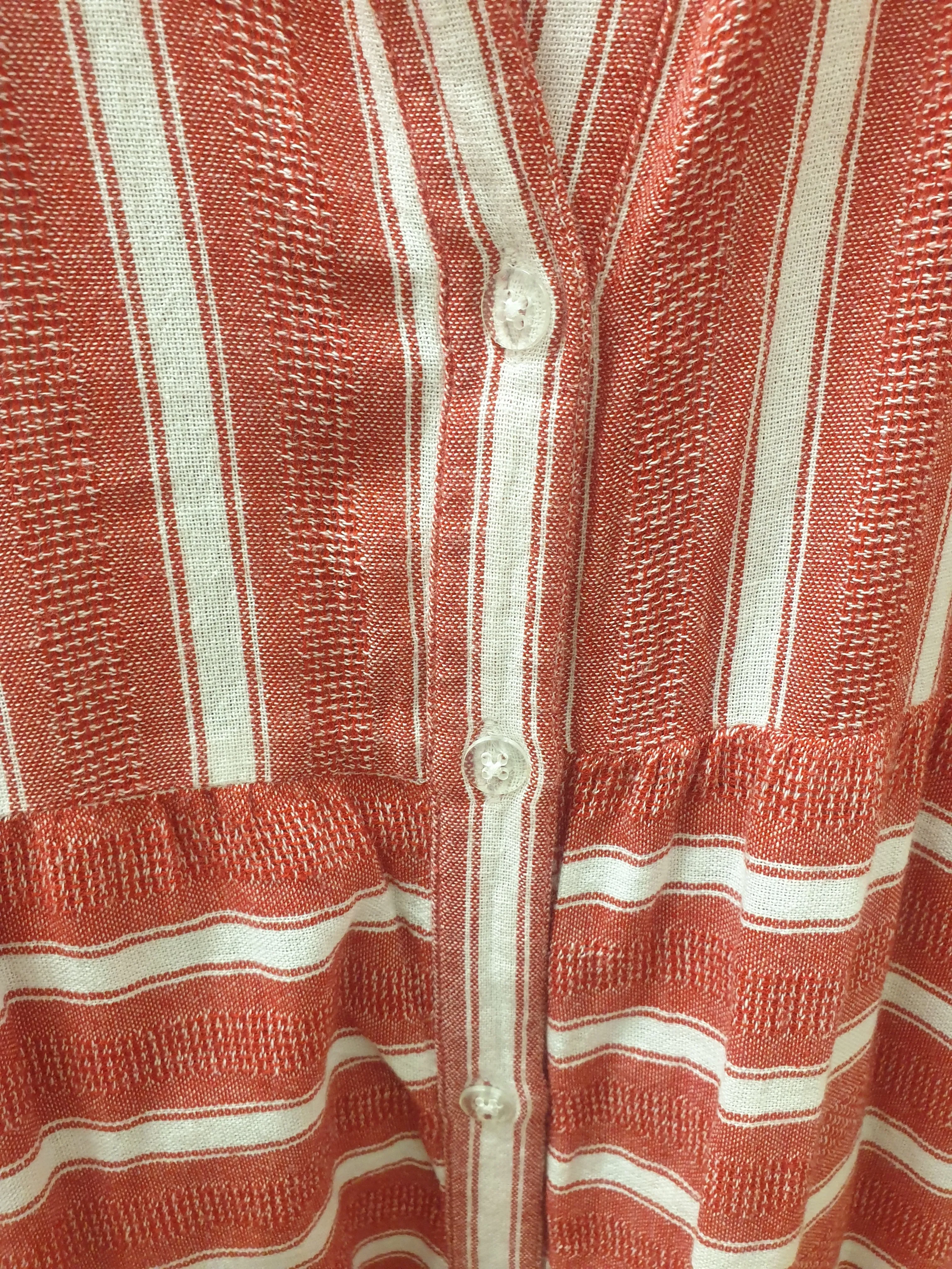 Joop & Gypsy red and white striped dress size 10