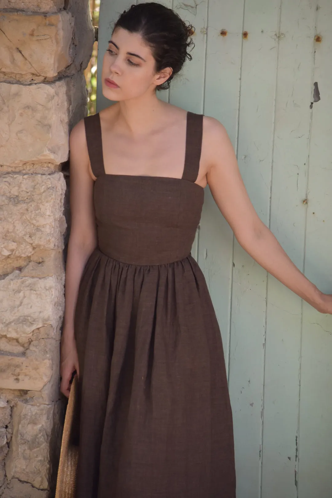Juliette Dress In Coco Linen